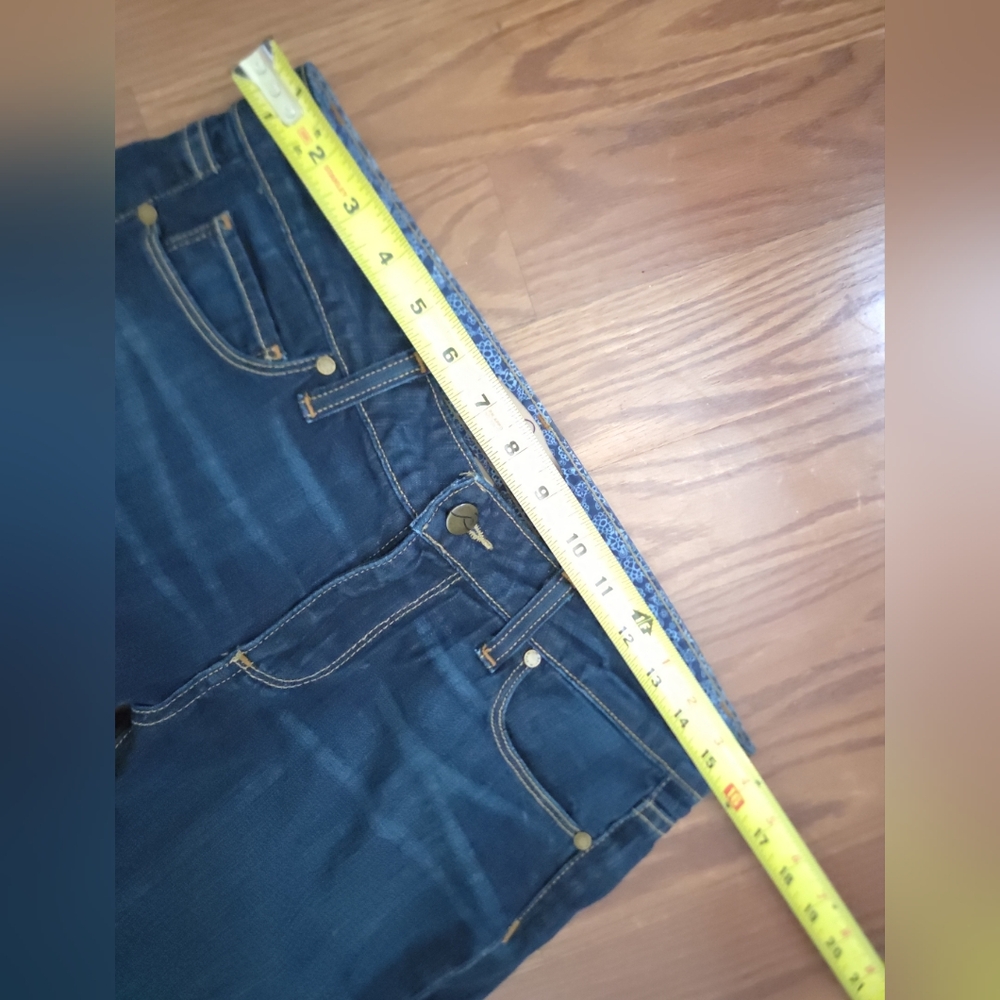 Paige Hollywood Hills Indigo Bell Bottom, Bootcut Size 28 - Picture 8 of 12